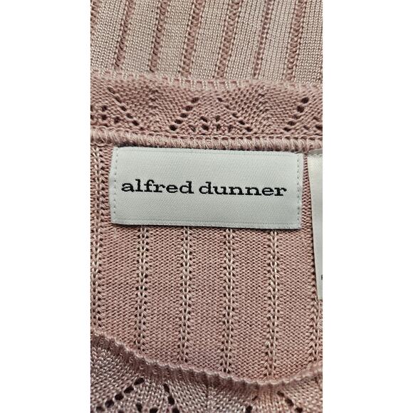 Alfred Dunner NWT Womens LG Pink Sweater Knit Short Sleeves USA - Picture 6 of 10